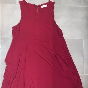 Red tank dress
